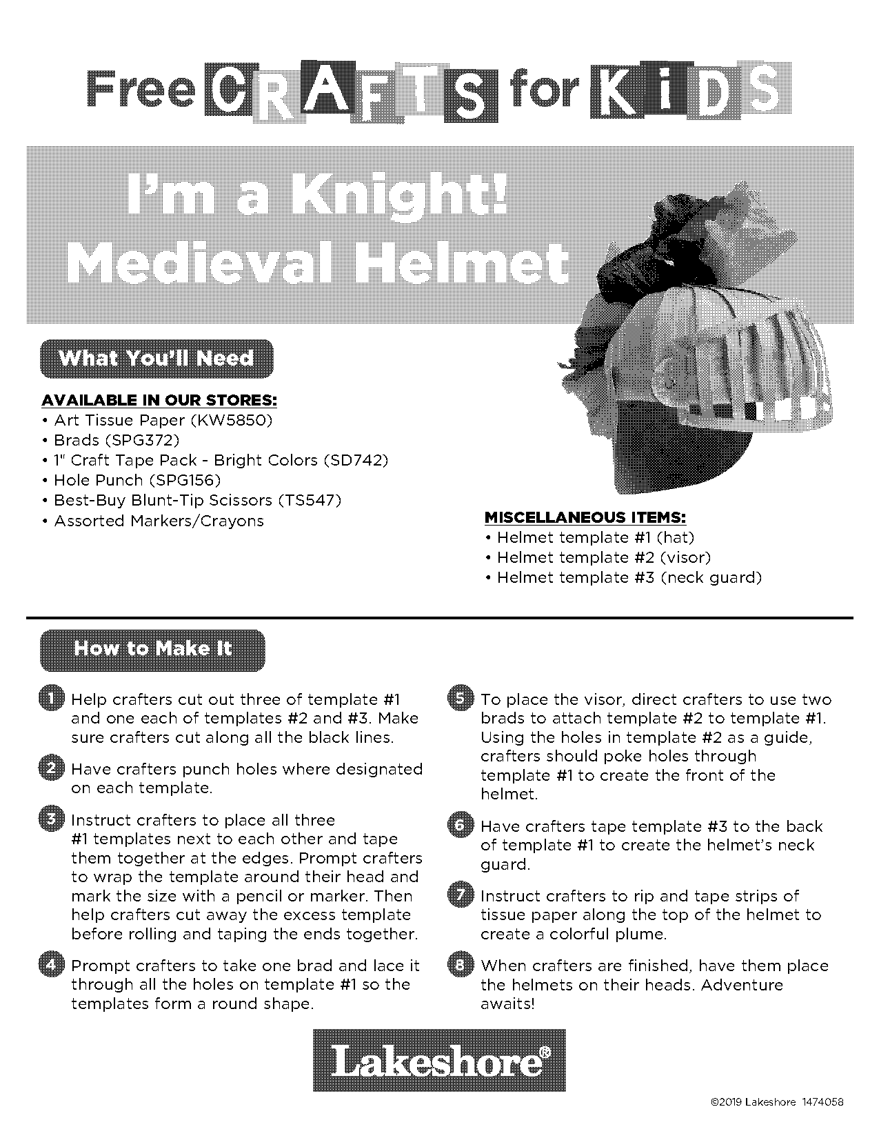 how to make a helmet template pdf