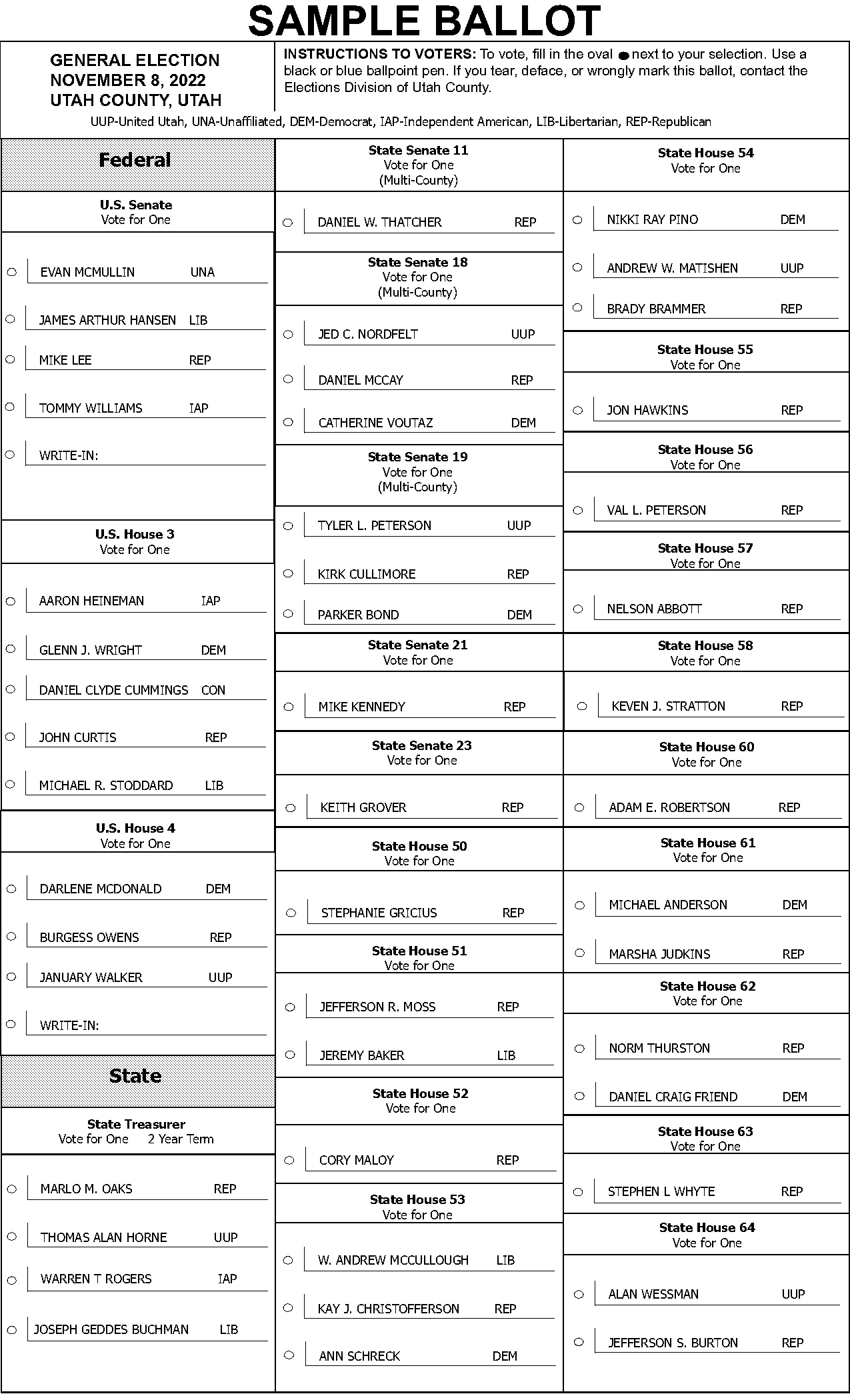 davidson county board of elections sample ballot