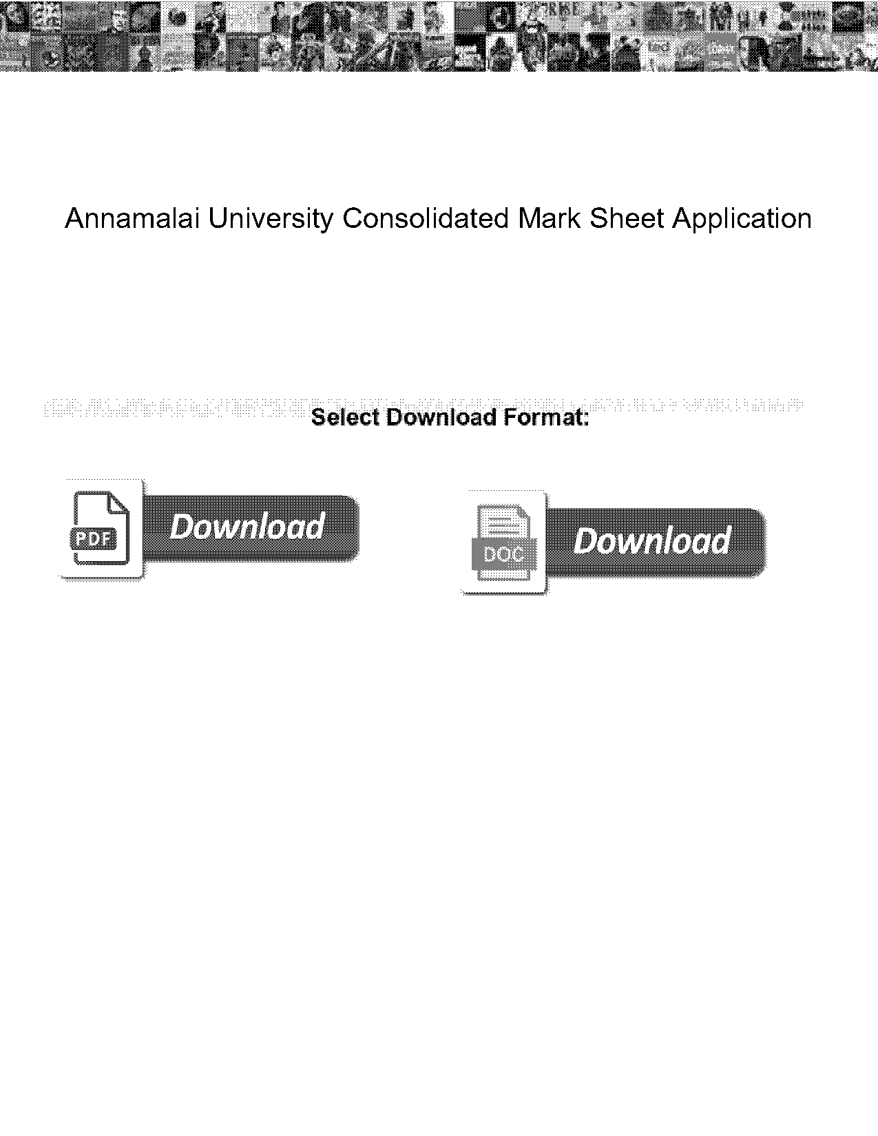 annamalai university consolidated mark sheet application form