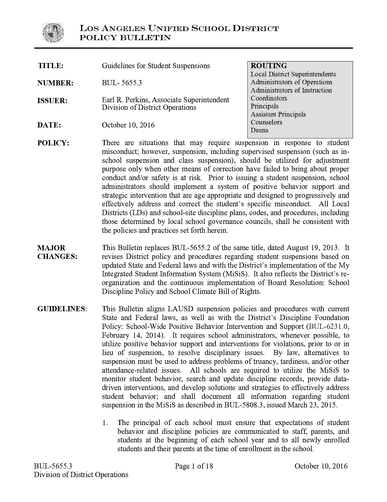 sample in school suspension forms