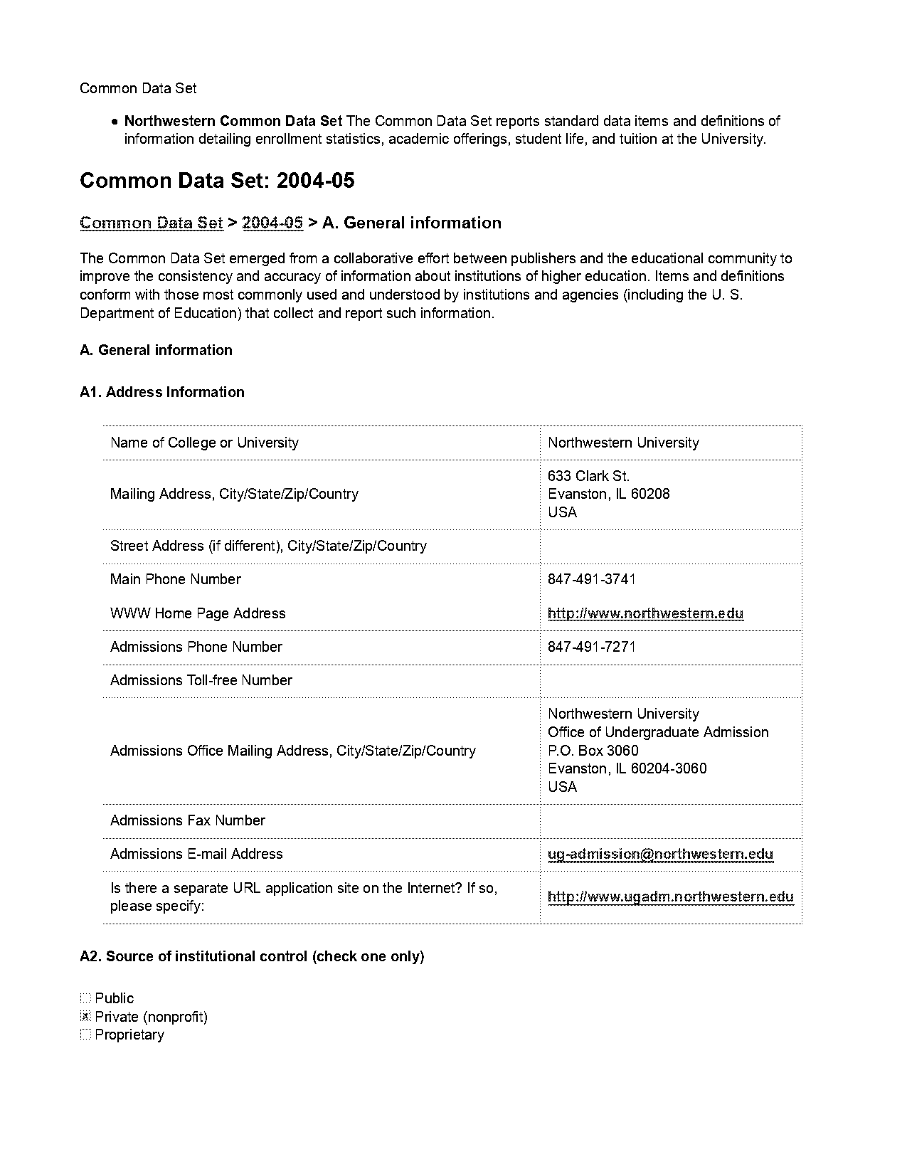 northwestern subject test requirements