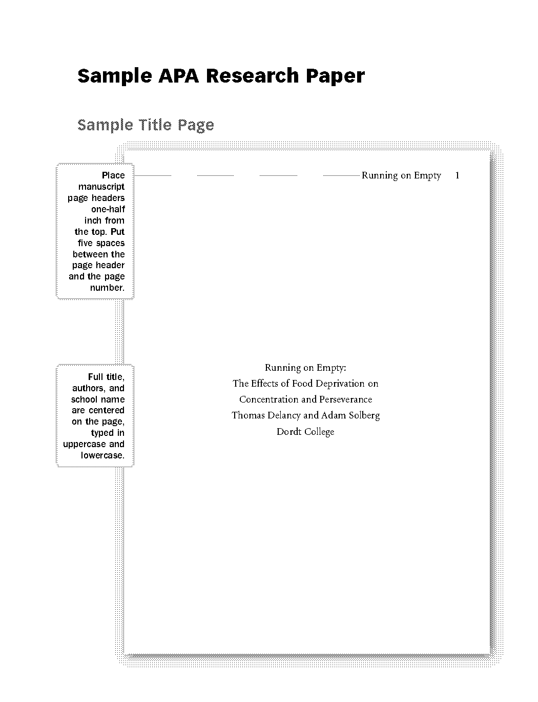 how to write a series of research questions apa