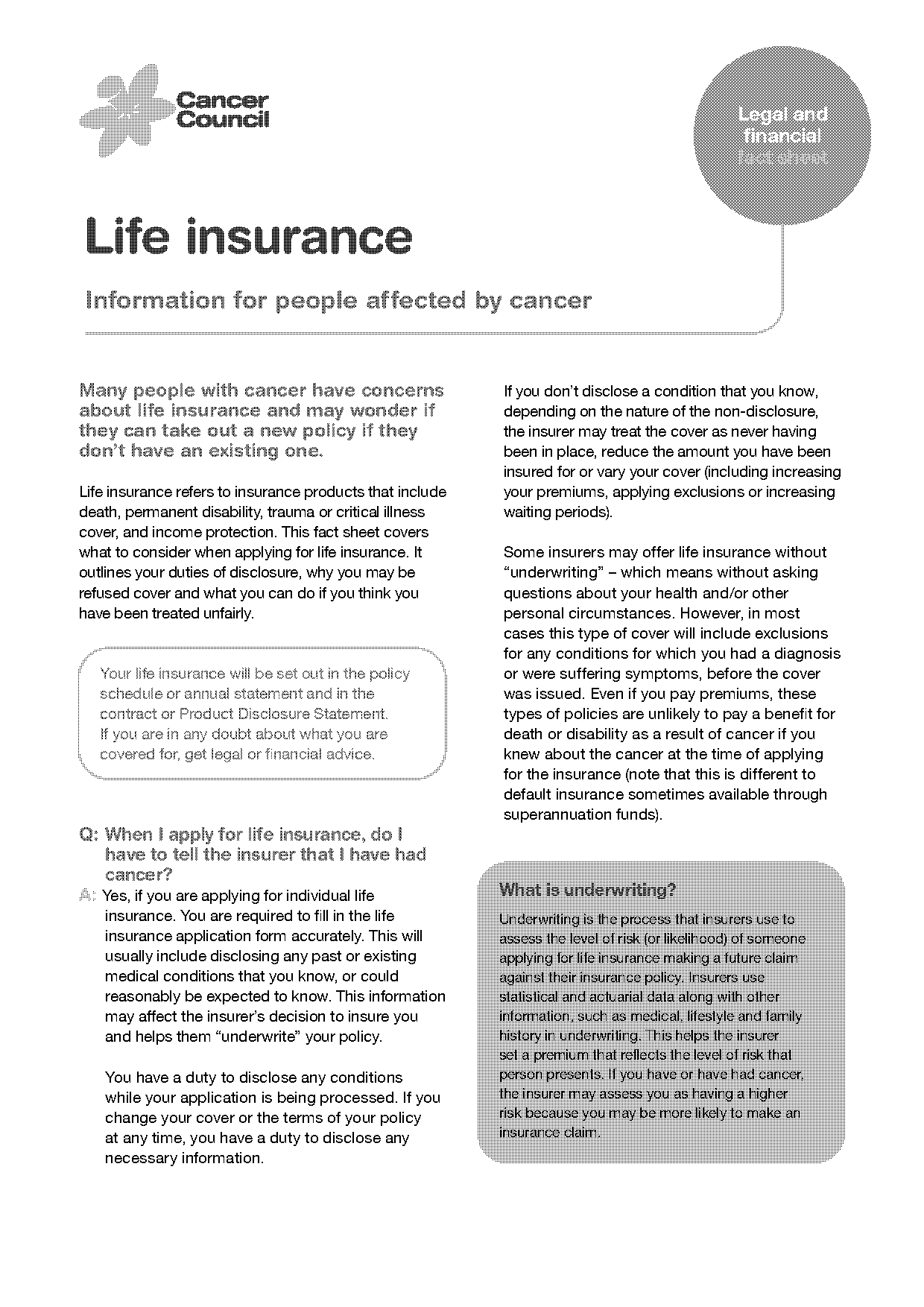 can i get term life insurance if i had cancer