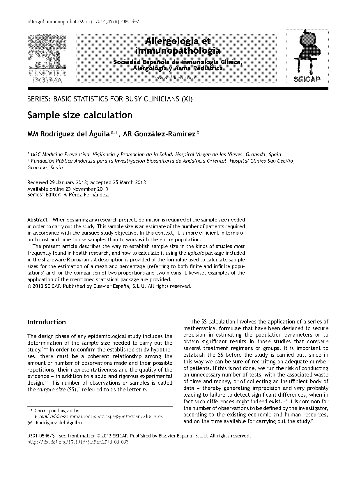 sample size calculator in r