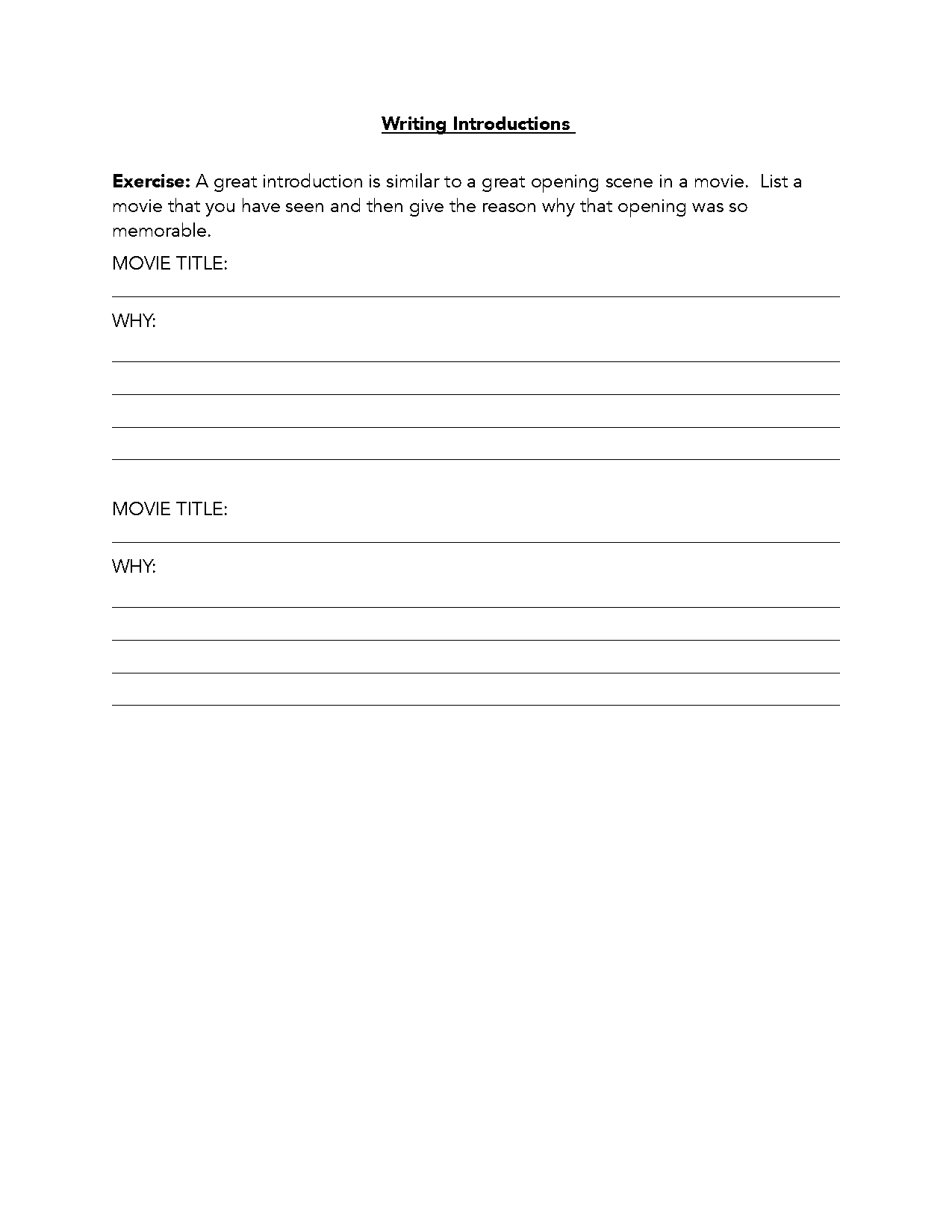 writing a paragraph worksheets