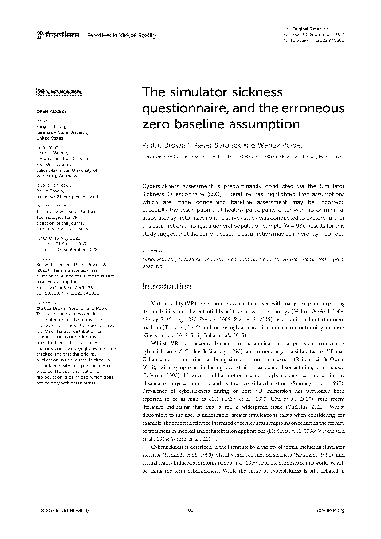 simulator sickness questionnaire scoring