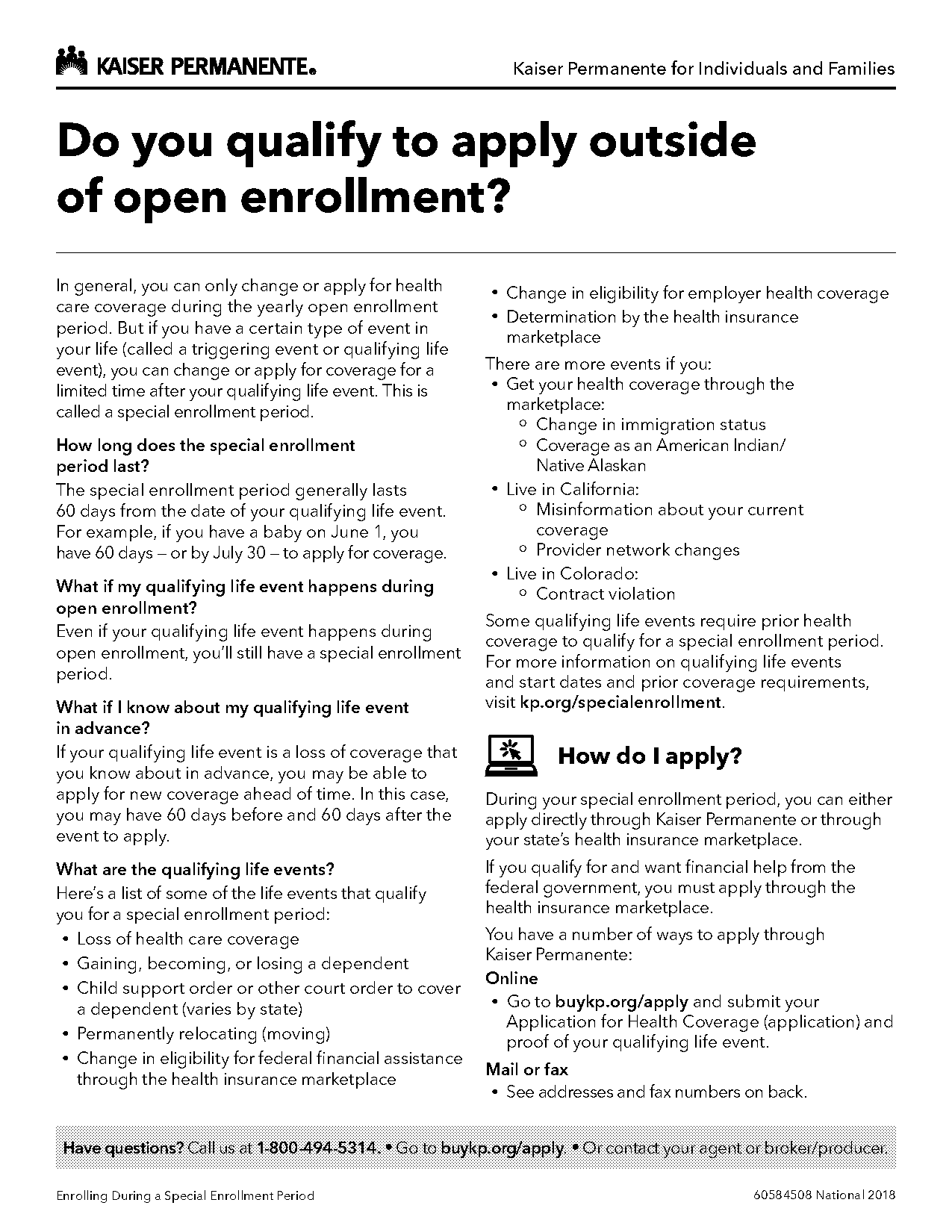 can i add to insurance outside of open enrollment