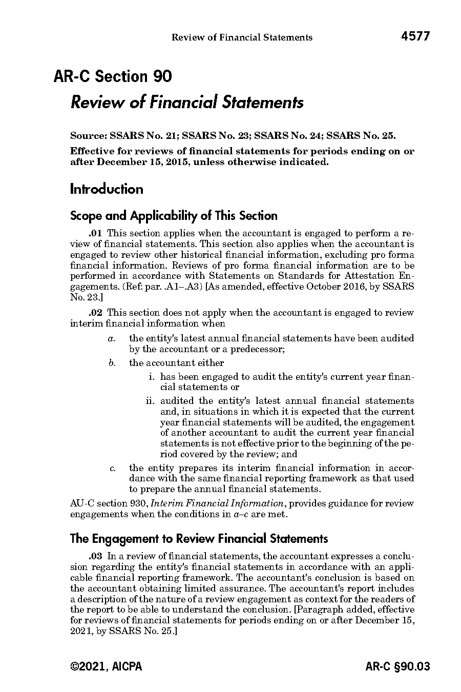 audited financial statements vs review engagement