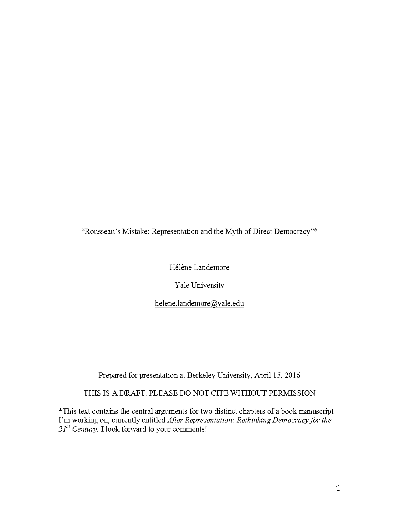 founders of the united states believed that direct democracy