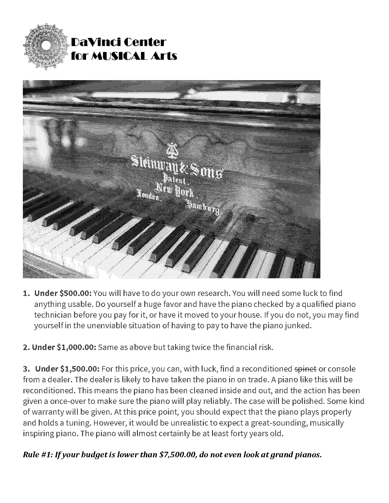 guide to buying used piano