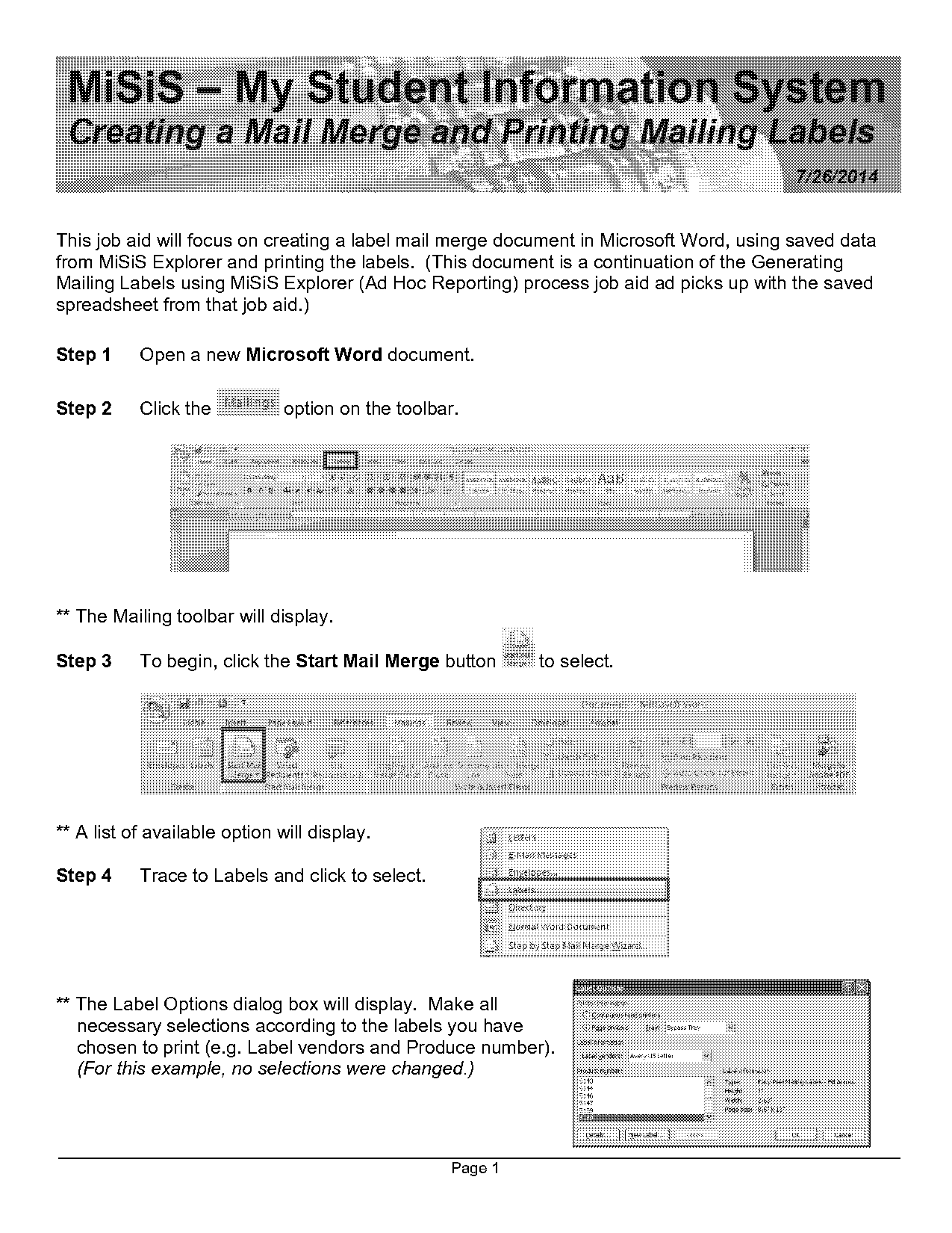 how do i make address labels from an excel document