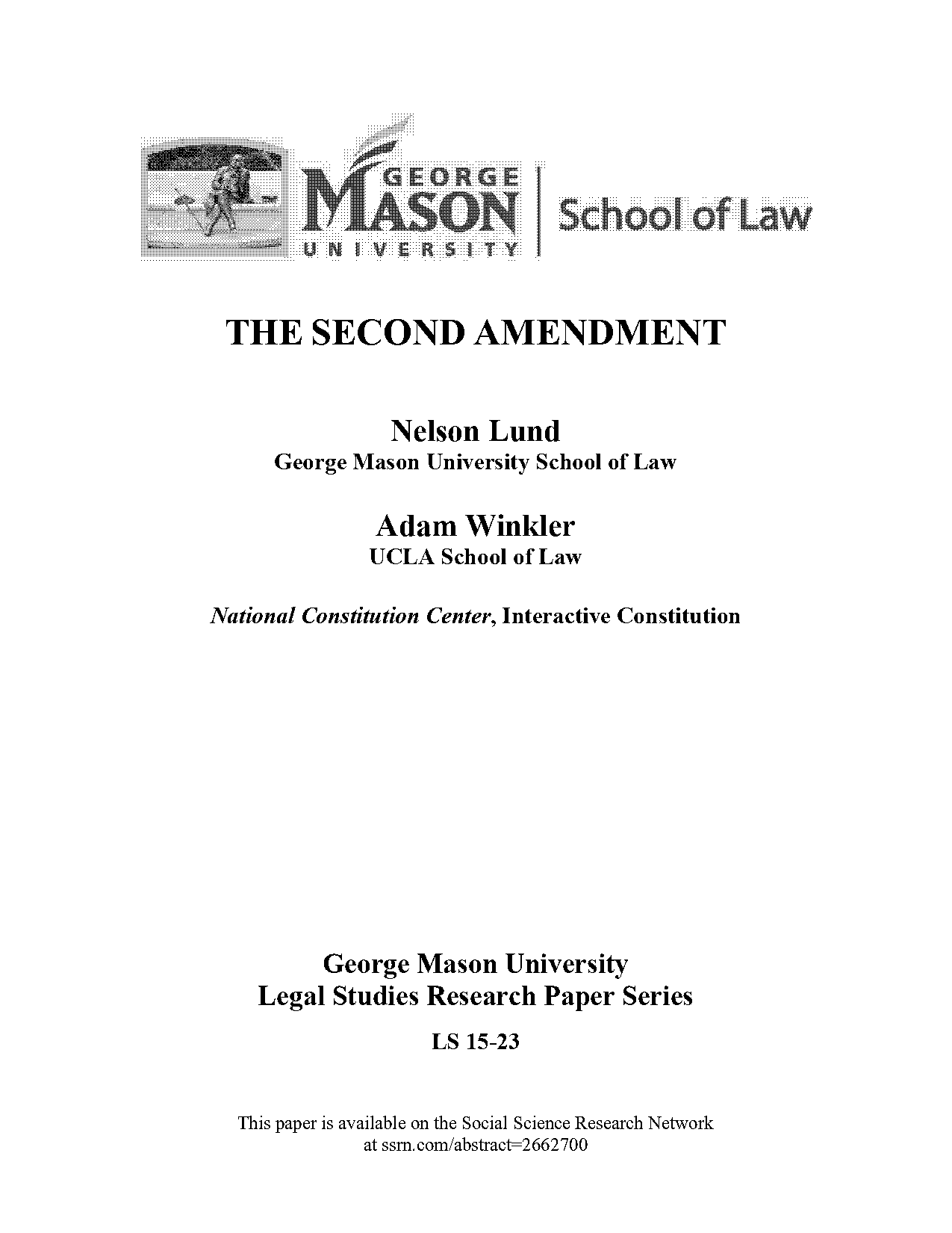 the second amendment a biography summary