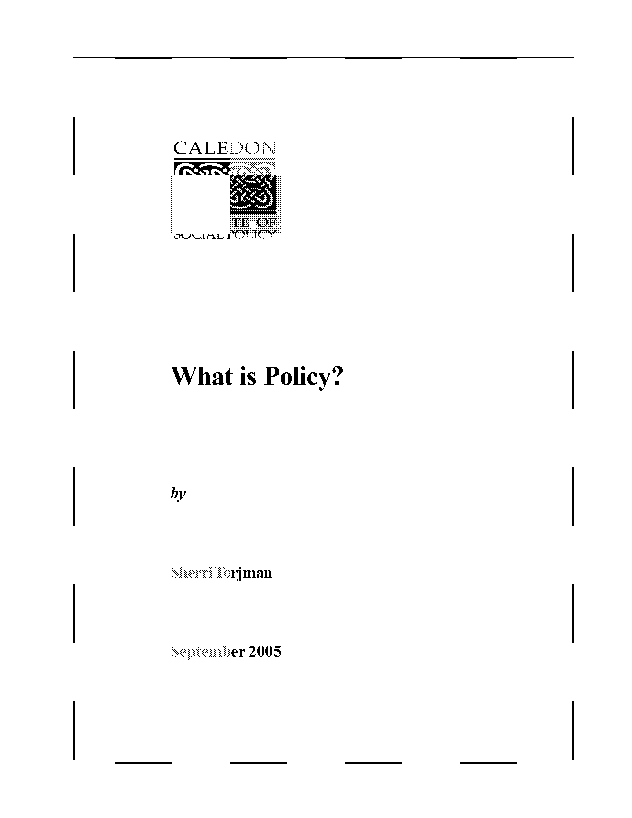 what is a policy pdf