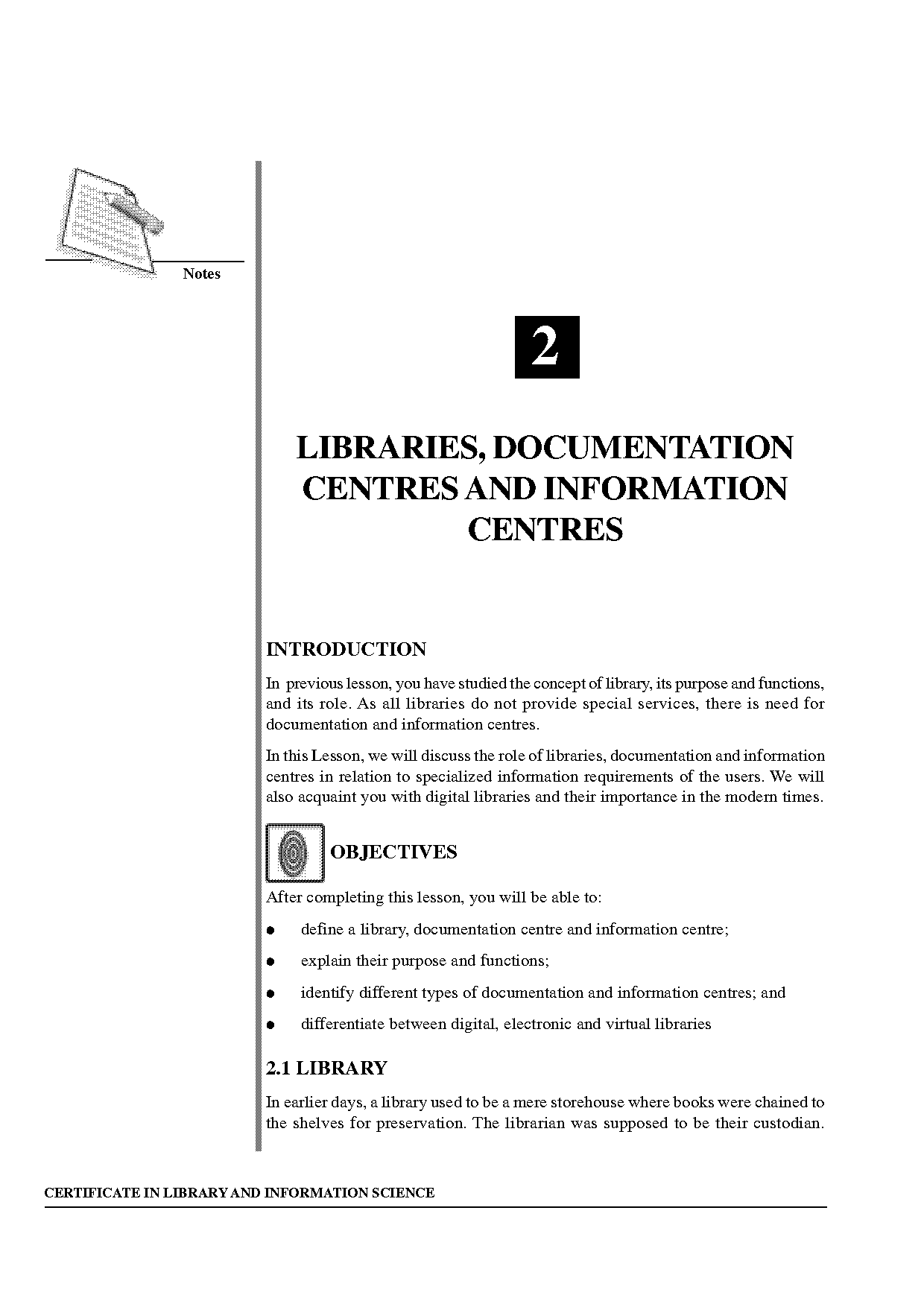 documentation and information services