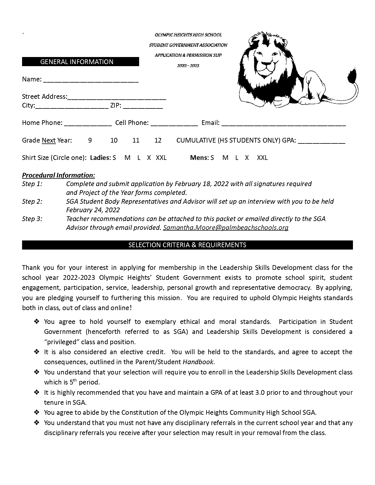 letter of recommendation template for student council