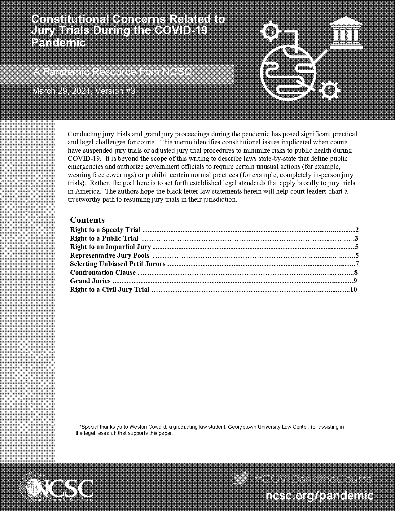 first amendment trial by jury