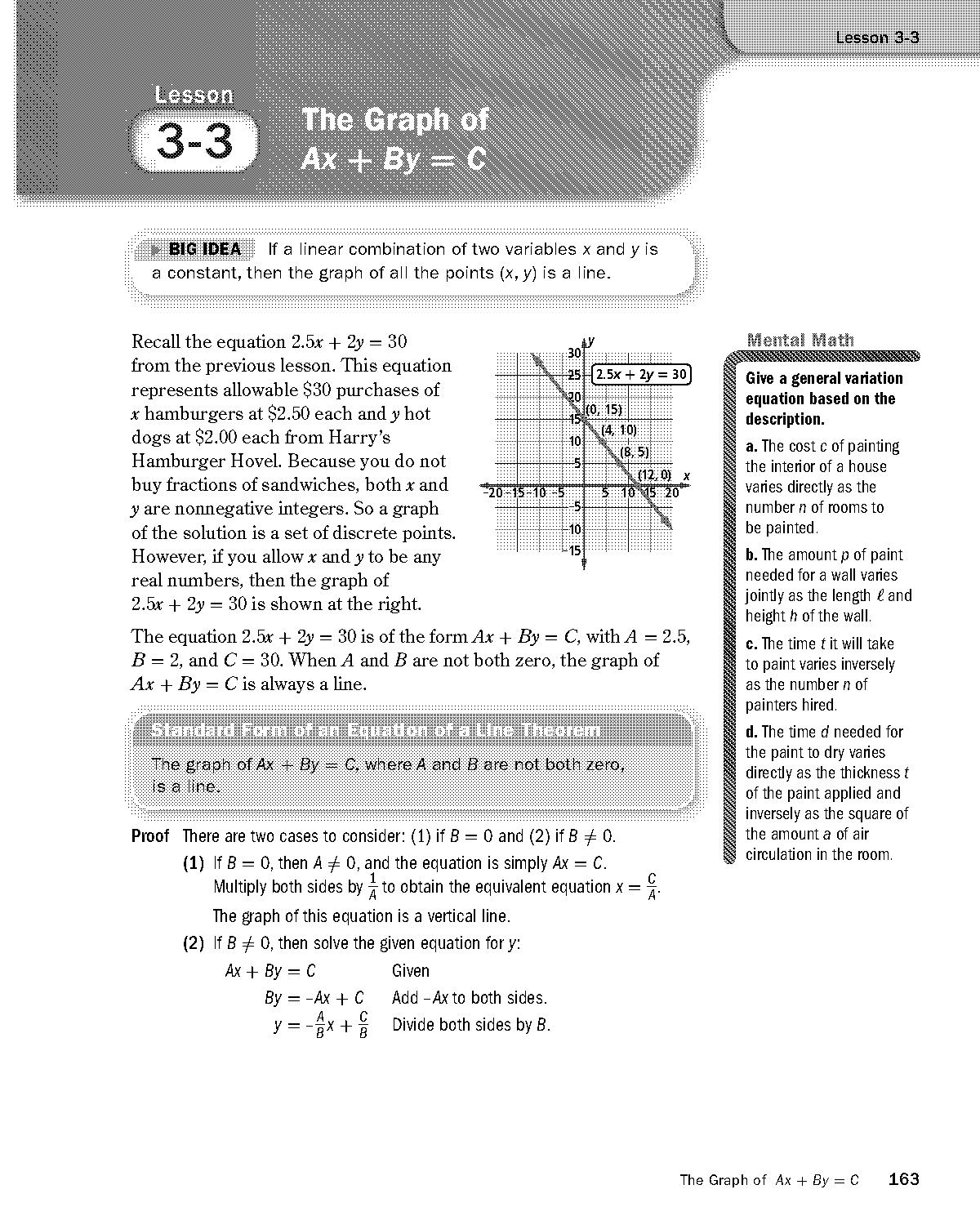 how do you graph a equation in standard form