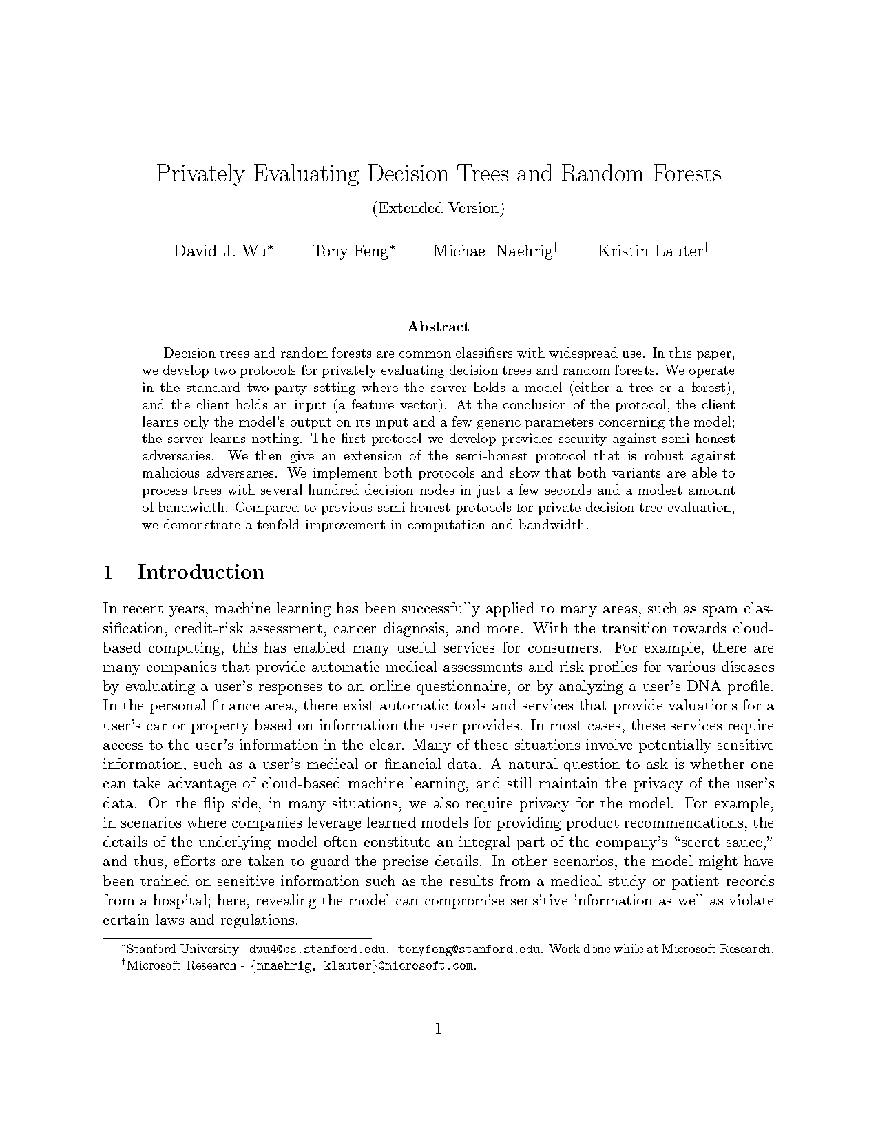 evaluate performance of decision tree and random forest using r