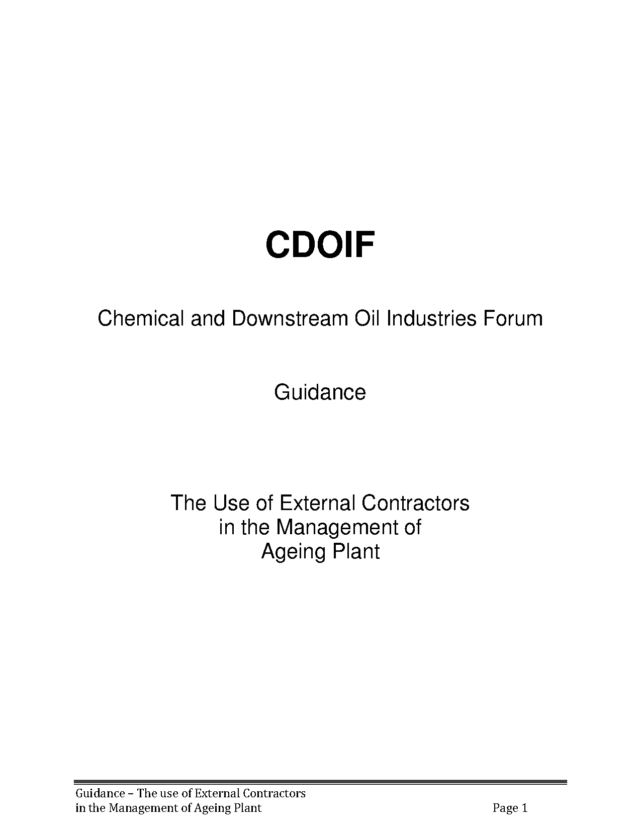 cdoif guidance functional safety