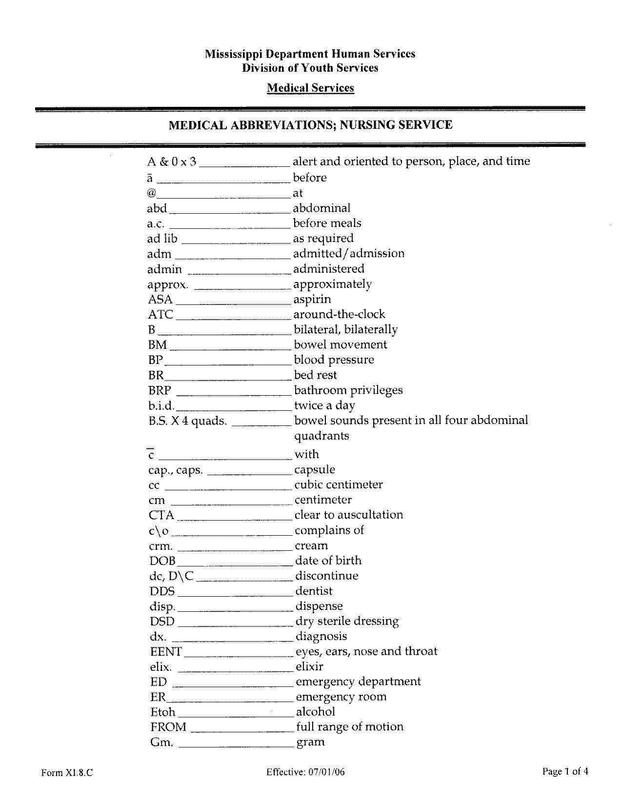 what does the medical term td mean