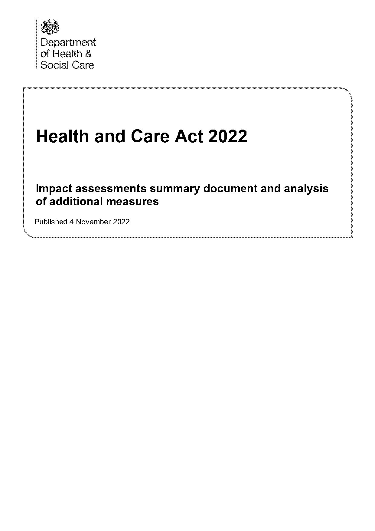 health and social care act patient safety