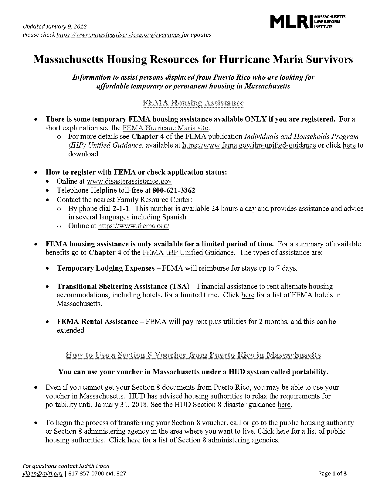 individuals and households program unified guidance