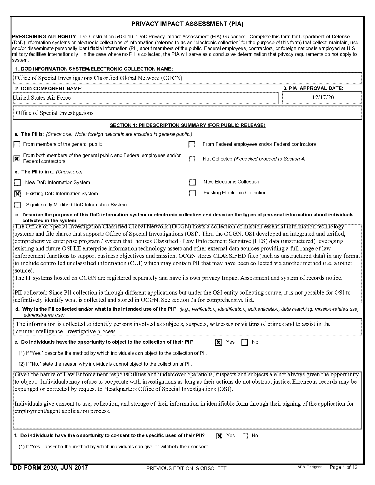 air force osi application process