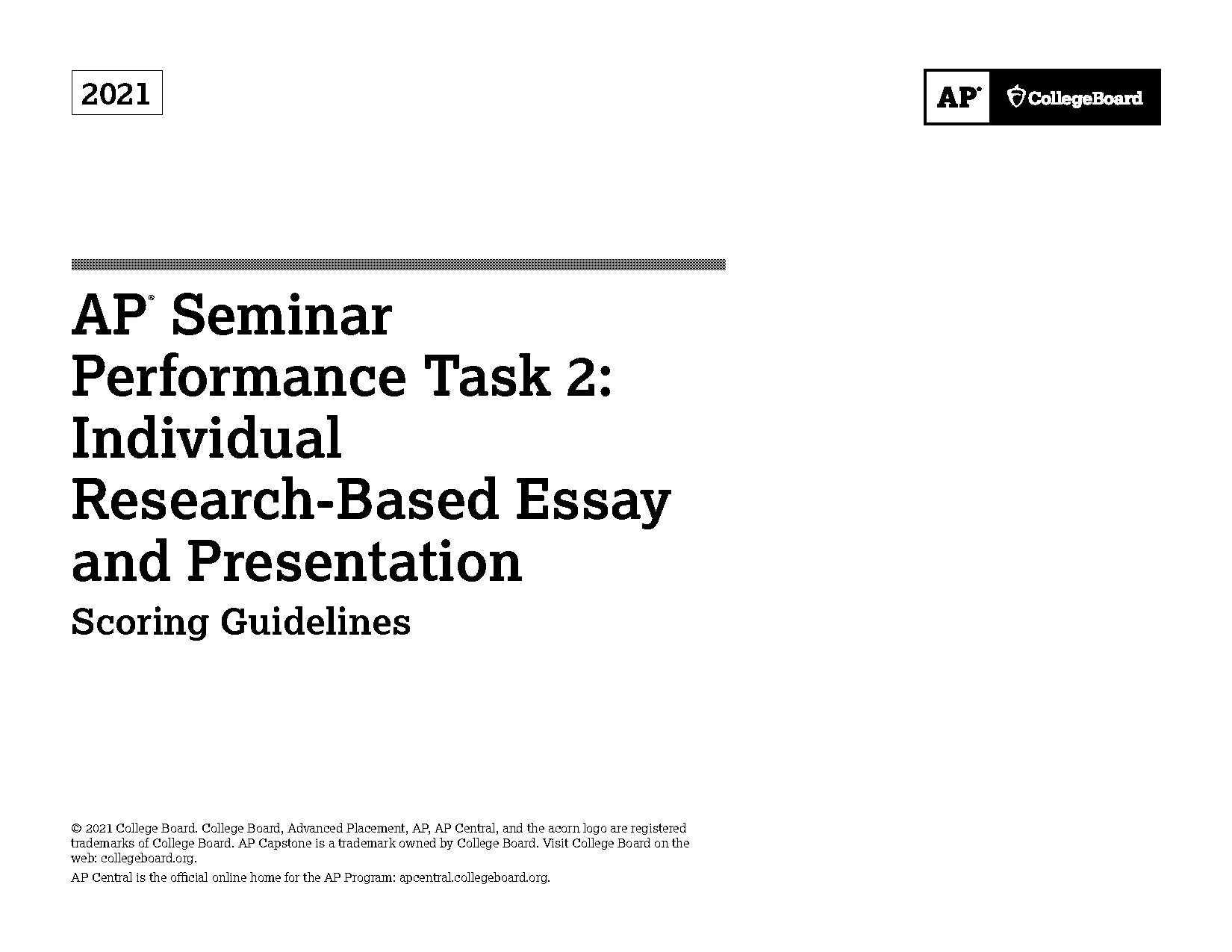 ap seminar individual presentation examples