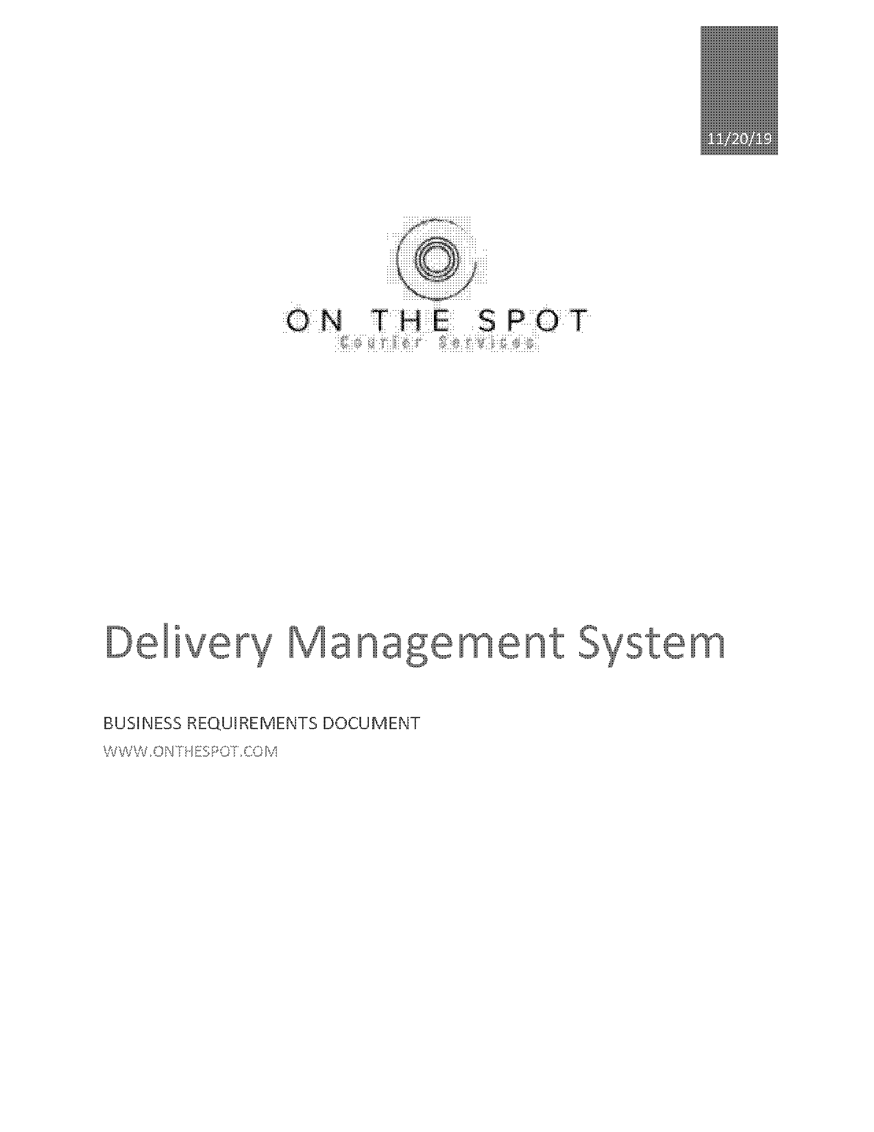 srs document for courier management system