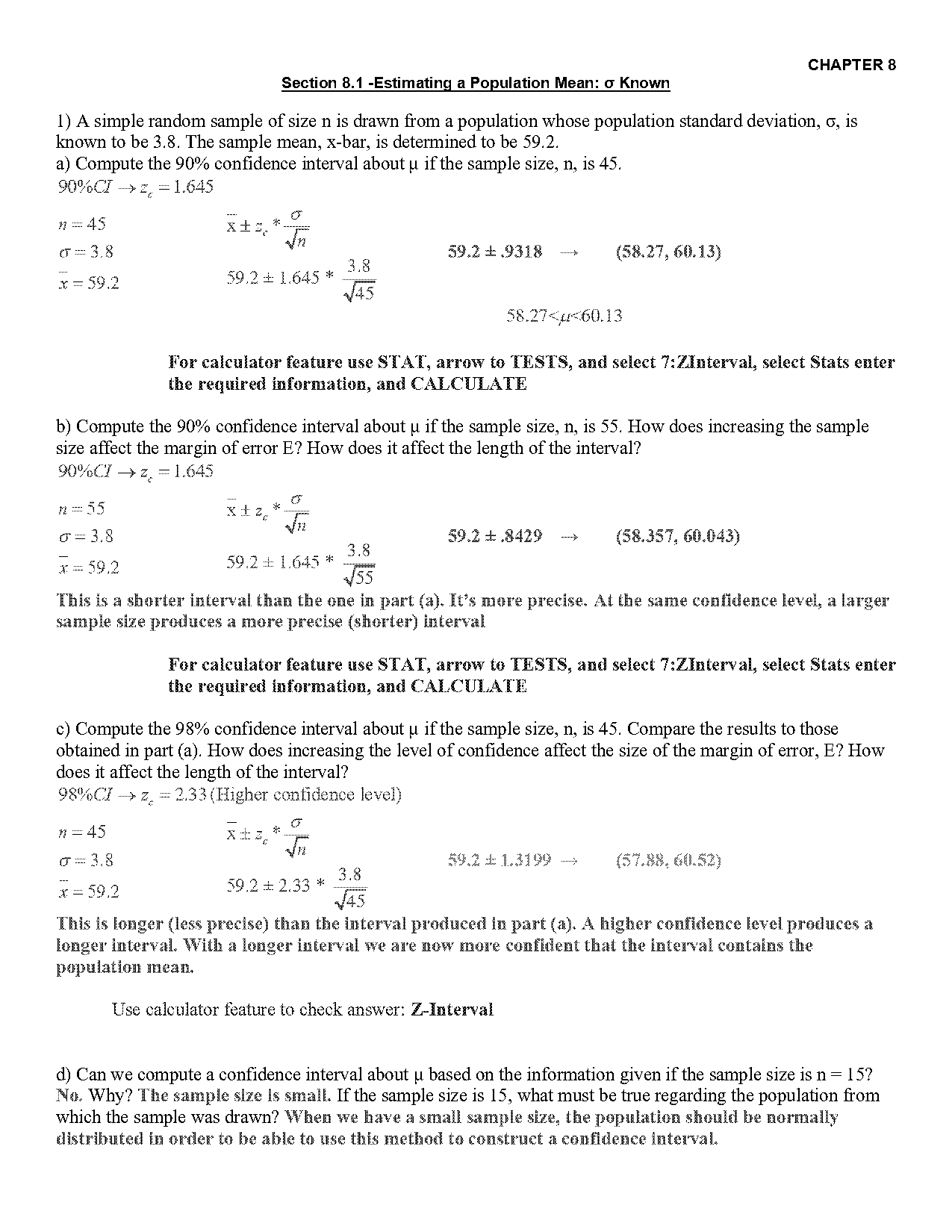 simple random sample standard deviation formula