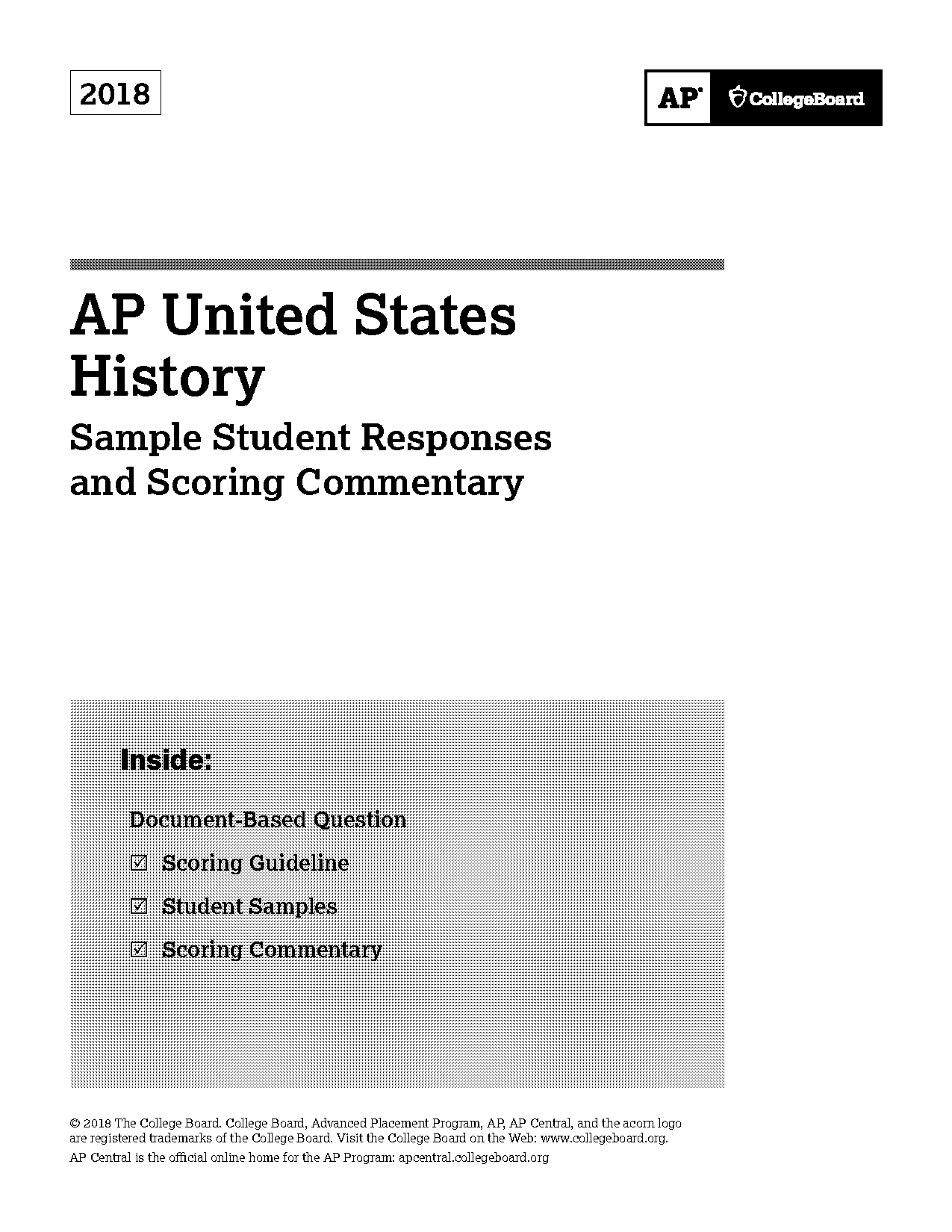 ap us hirsory sample resopnse questions