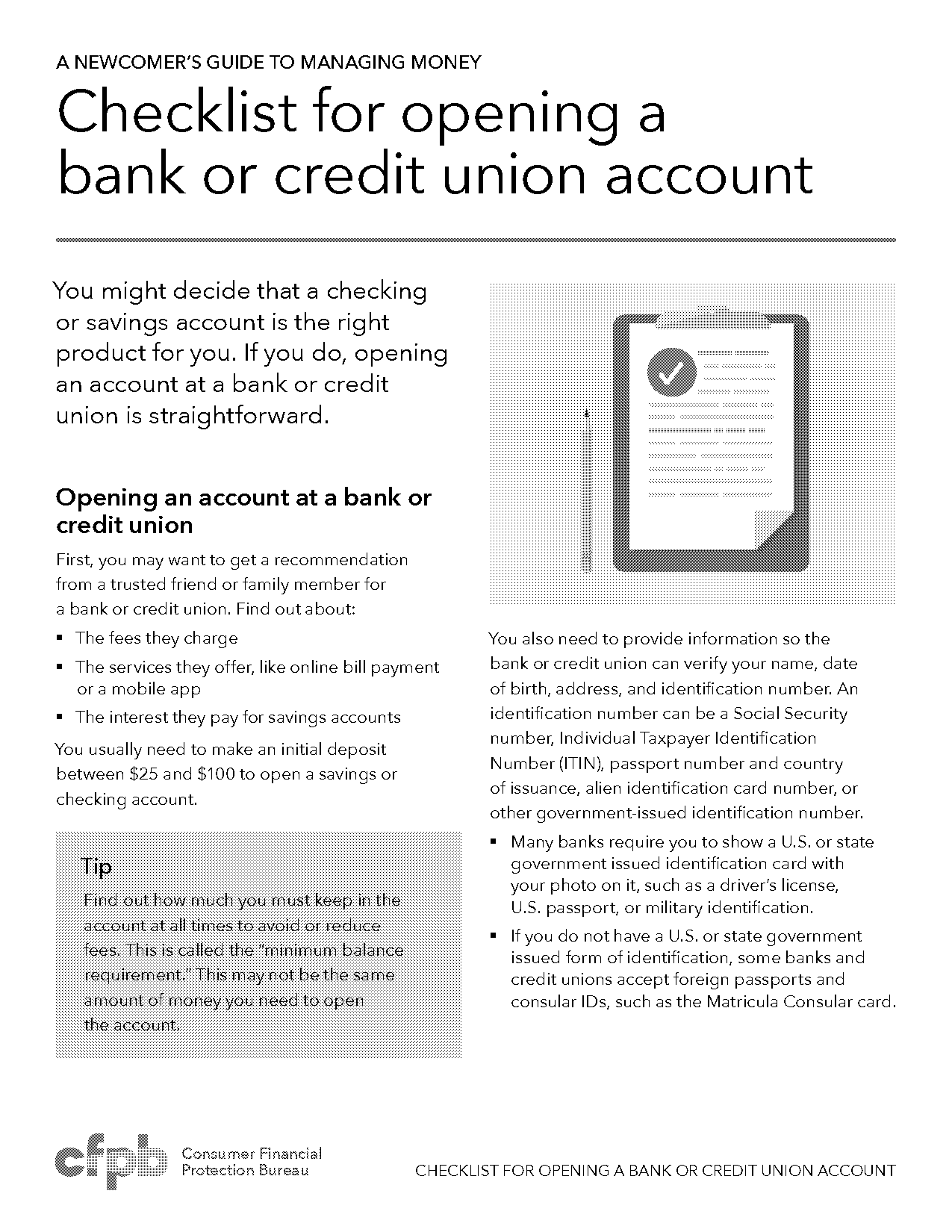 current account document requirement