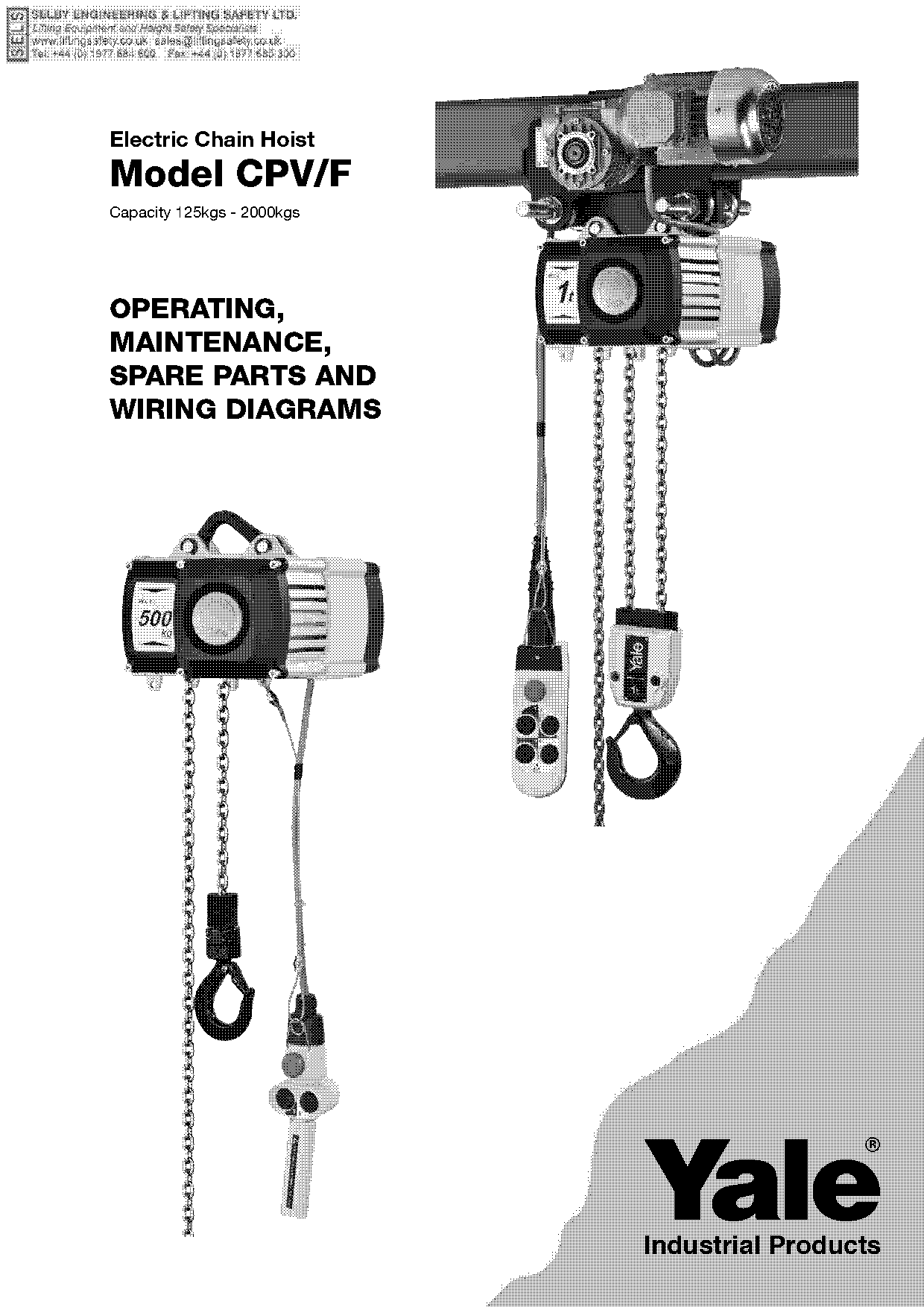 yale electric chain hoist manual pdf