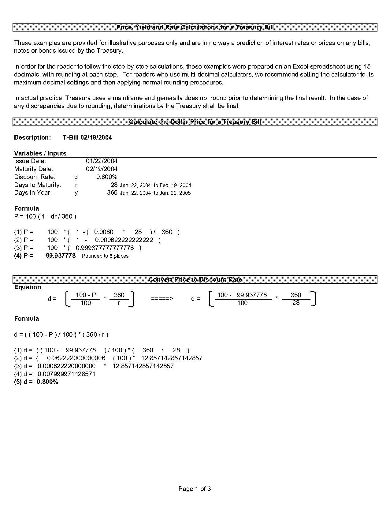 interest rate present value yield to matuirty quantity formula