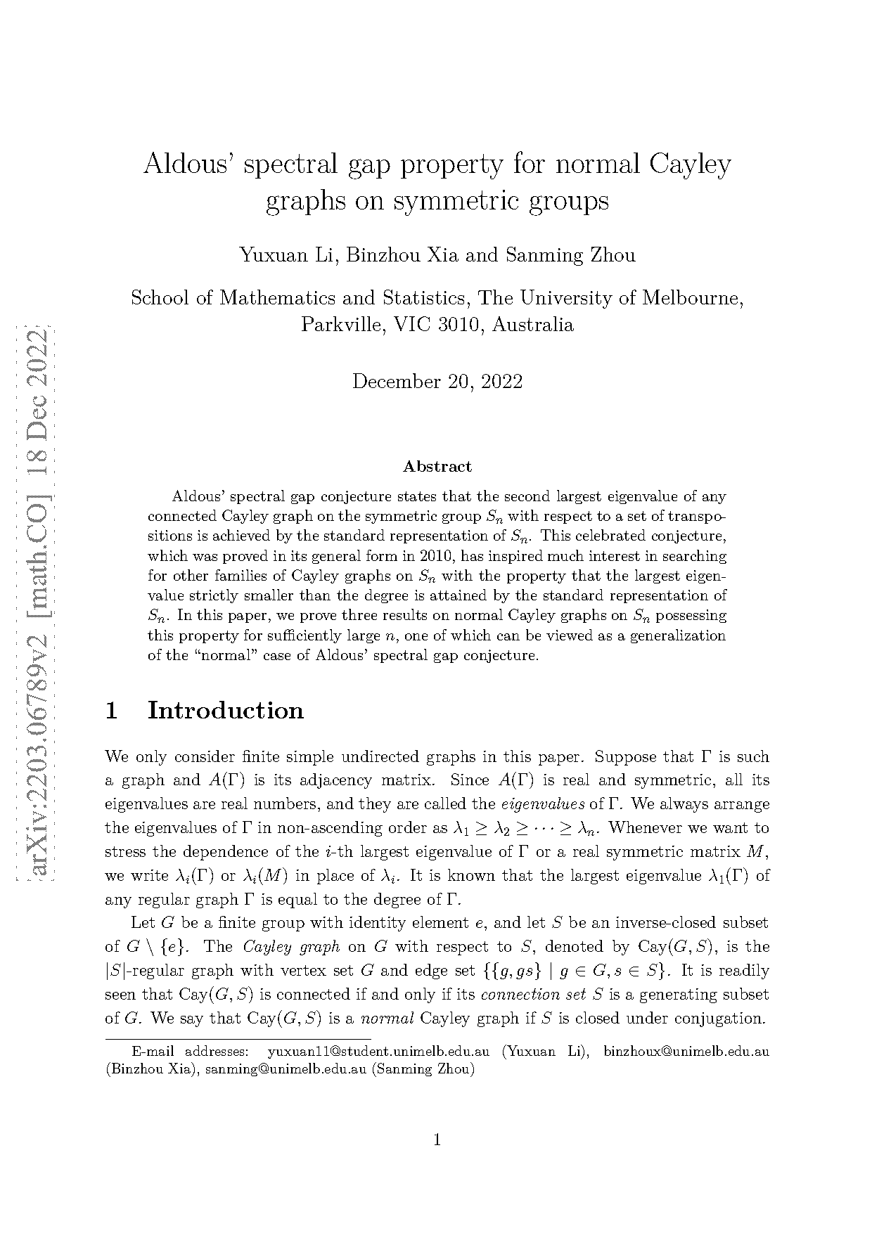 properties of odd symmetric groups