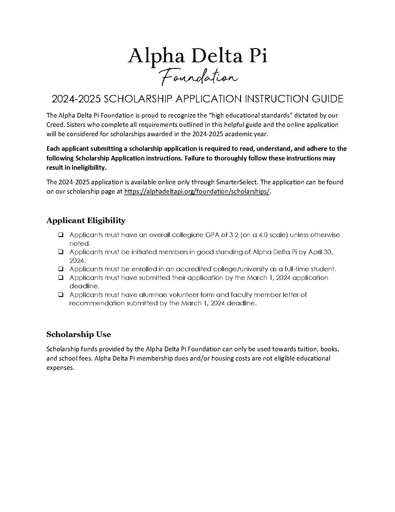 scholarship application letter references