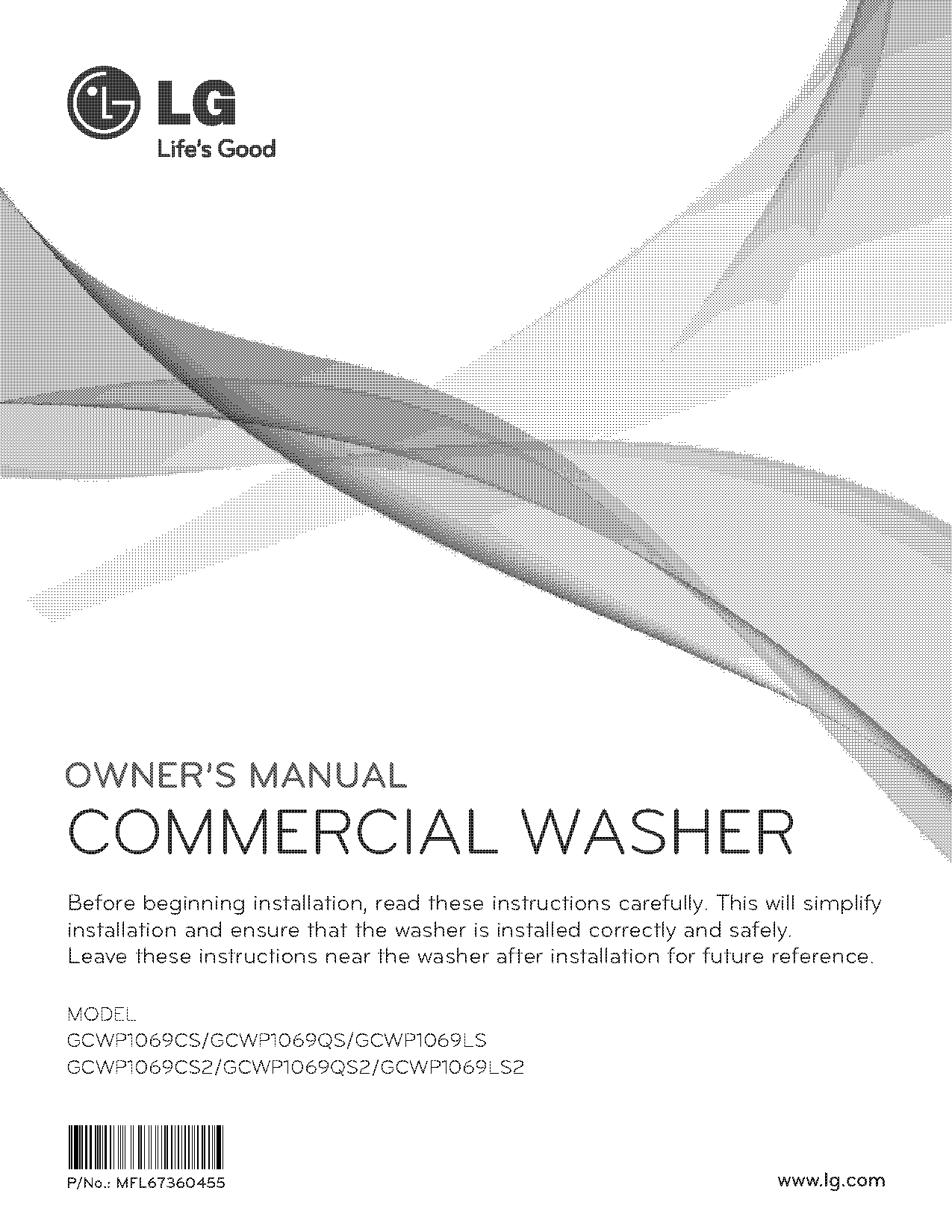 lg washing machine front loader instructions