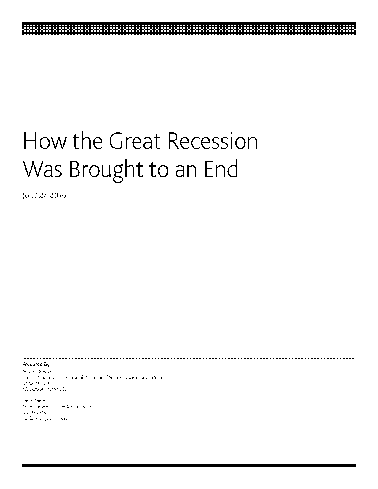 monetary and fiscal policy responses to the great recession