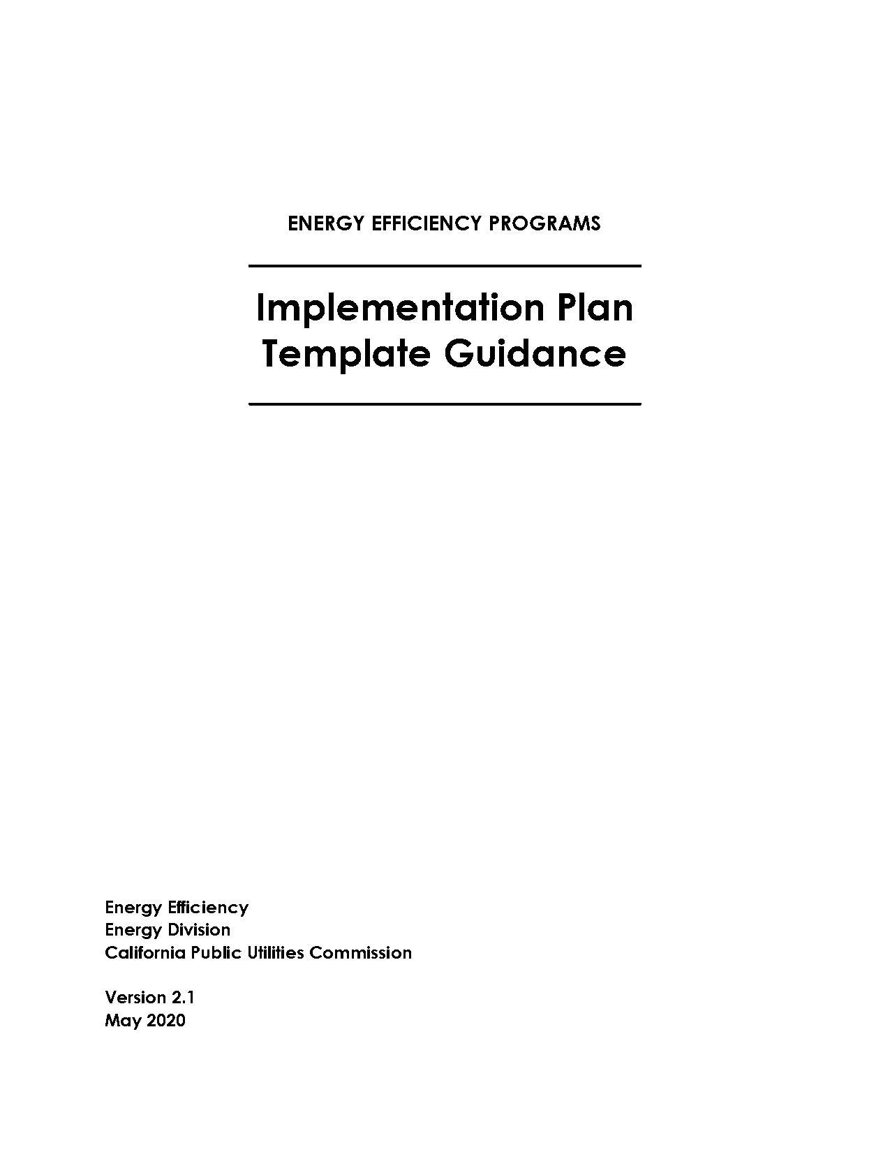 california single plan template